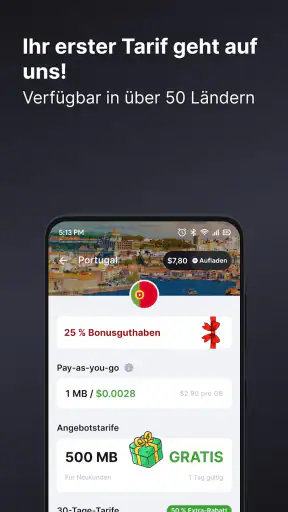 eSIM io: Globale SIM-Karte screenshot