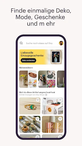 Etsy: Wohnen & Mode kaufen screenshot