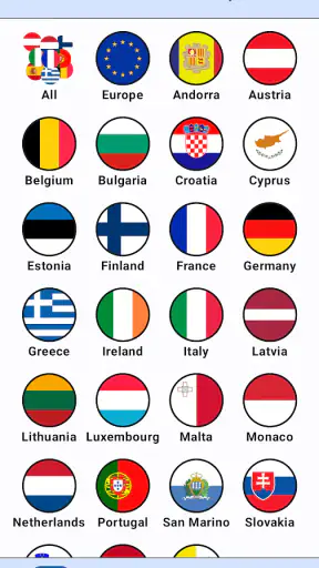 Euro-Münzsammlung screenshot