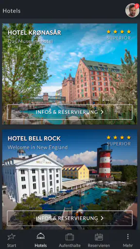 Europa-Park Hotels screenshot