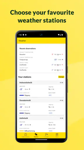 Færð & Veður - Road conditions screenshot
