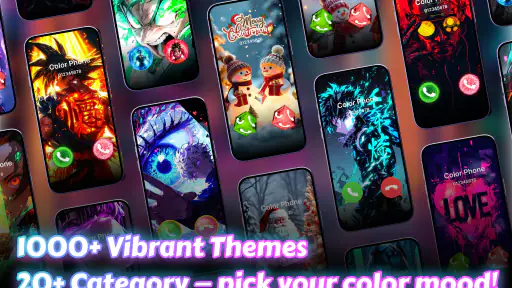 Farbphone: Rufbildschirm Thema screenshot