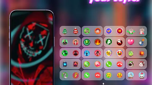 Farbphone: Rufbildschirm Thema screenshot