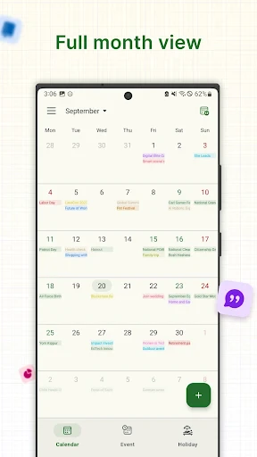 Feiertagskalender screenshot