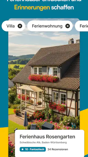 ferienwohnungen.de: Suchportal screenshot