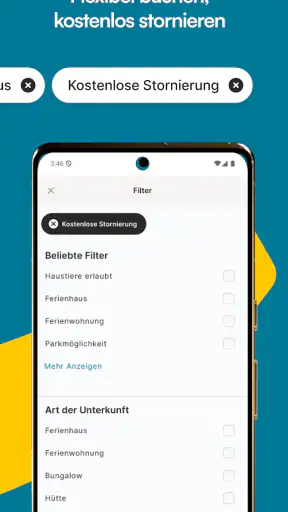 ferienwohnungen.de: Suchportal screenshot