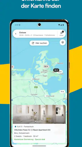 ferienwohnungen.de: Suchportal screenshot