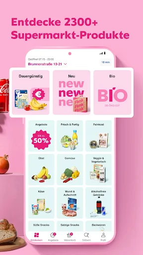 Flink: Lebensmittel in Minuten screenshot
