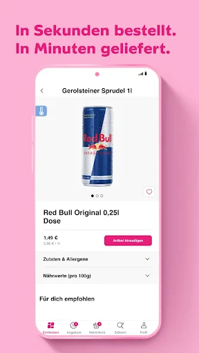 Flink: Lebensmittel in Minuten screenshot
