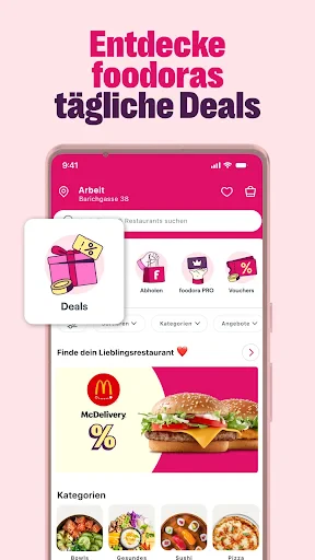 foodora: Essen & Lebensmittel screenshot