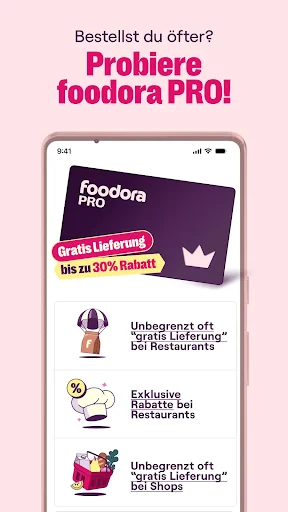 foodora: Essen & Lebensmittel screenshot