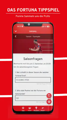 Fortuna Düsseldorf App screenshot