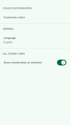 Fossify Thank You screenshot
