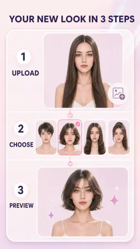 Frisuren Testen: KI Haare screenshot