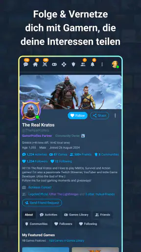 GamerProfiles: Share & Connect screenshot