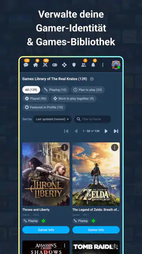 GamerProfiles: Share & Connect screenshot