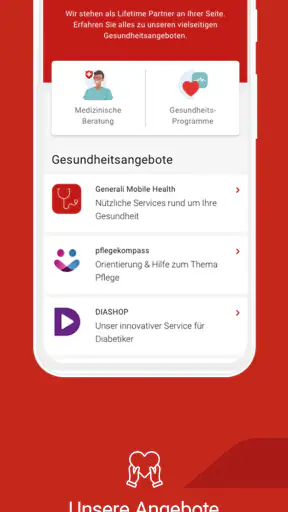 Generali GesundheitsApp screenshot