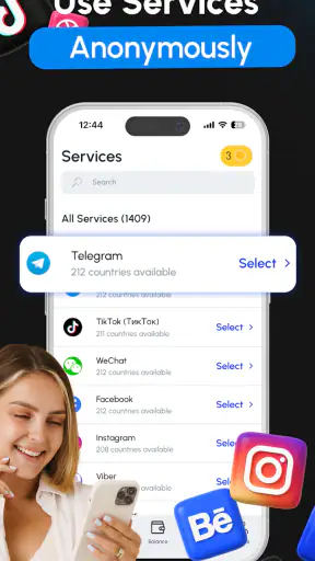 GetCode – Virtuelle Nummer SMS screenshot