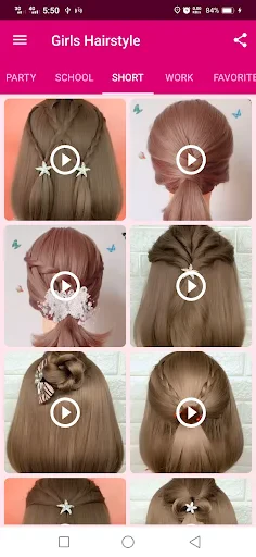 Girls Hairstyle Step By Step screenshot