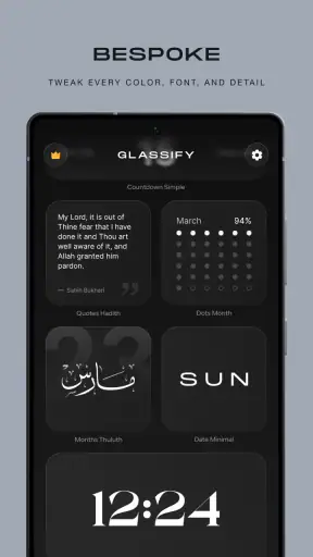 Glassify - Widgets & Designs screenshot