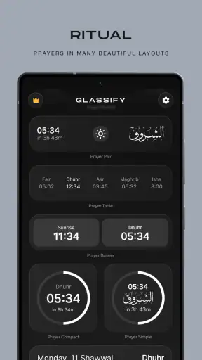 Glassify - Widgets & Designs screenshot