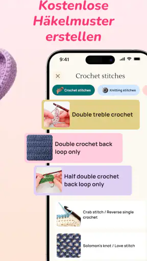 Häkelmuster für Anfänger screenshot