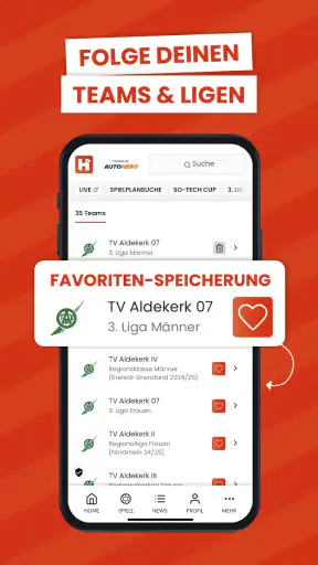 Handball.net screenshot