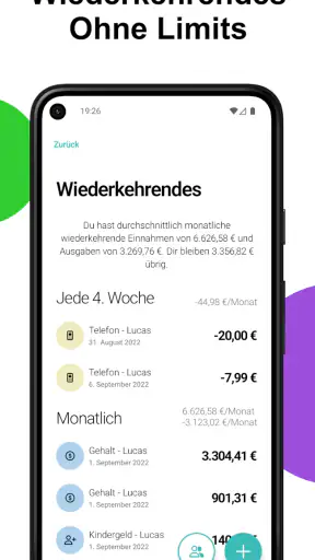 Haushaltsbuch Ausgaben Monee screenshot