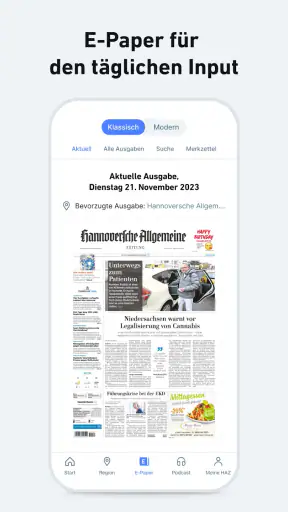 HAZ - Nachrichten und Podcast screenshot