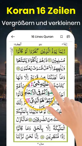 Heiliger Quran: 16 Zeilen screenshot