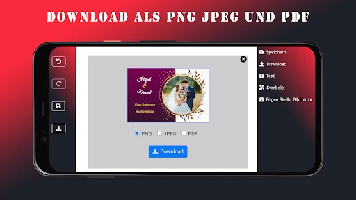 Hochzeitseinladung screenshot