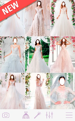 Hochzeitskleid Bildbearbeitung screenshot