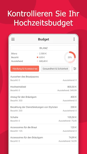 Hochzeitsplaner von MyWed screenshot