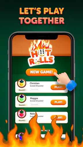 Hot Rolls Würfelstrategiespiel screenshot