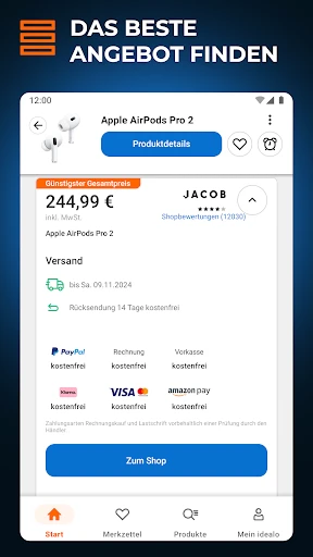 idealo: Produkt Preisvergleich screenshot