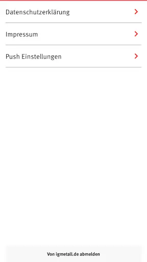 IG Metall App screenshot