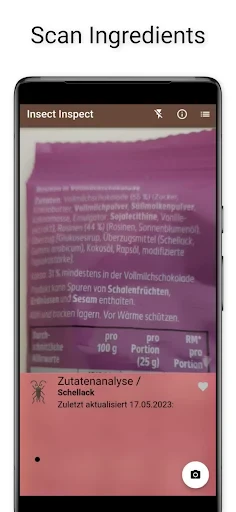 Insekten in Lebensmitteln screenshot