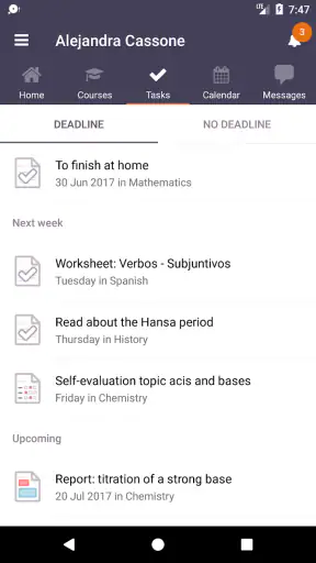 itslearning mobile screenshot