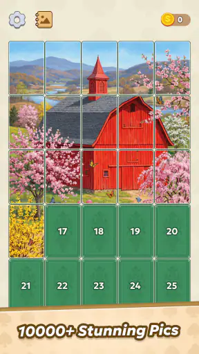 Jigsolitaire Meister-Puzzle screenshot