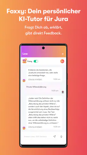 Jurafuchs - Dein Jura-Tutor screenshot
