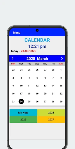 Kalender 2025 screenshot