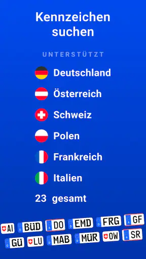 Kennzeichen sammeln und Wiki screenshot