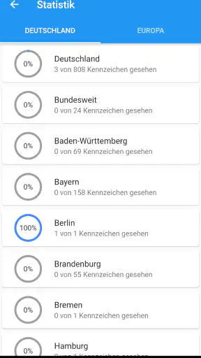 Kennzeichensammler screenshot