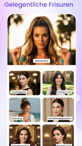 Frisuren testen mit KI & Bart screenshot