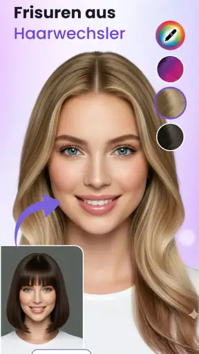 Frisuren testen mit KI & Bart screenshot