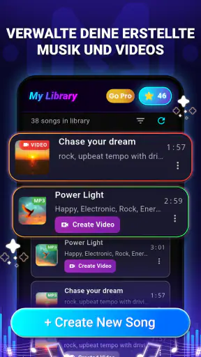 KI Song- & Textgenerator screenshot