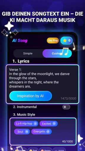 KI Song- & Textgenerator screenshot