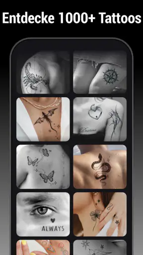 KI-Tattoo-Design, Körpereditor screenshot