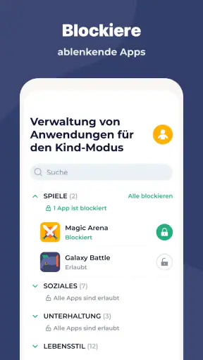 Kidslox Kindersicherung screenshot