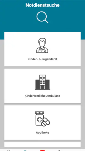 Kindernotfall-App screenshot